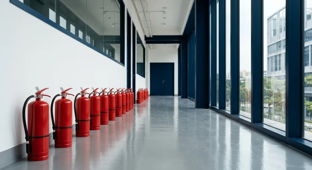 Vérification d'un extincteur Desautel par un professionnel